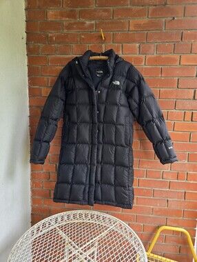 The North Face Metropolis Down Parka Jacket Black Women's Size XL